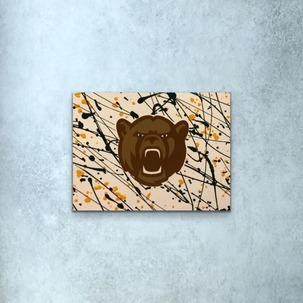 Growling Baylor Bears Painting